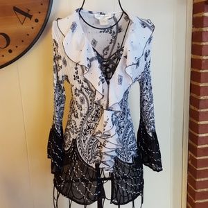 Heirloom Limited Paisley Ruffle Blouse